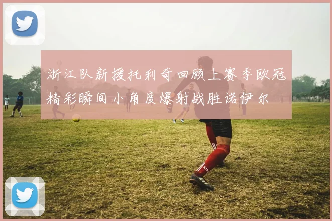 浙江队新援托利奇回顾上赛季欧冠精彩瞬间小角度爆射战胜诺伊尔